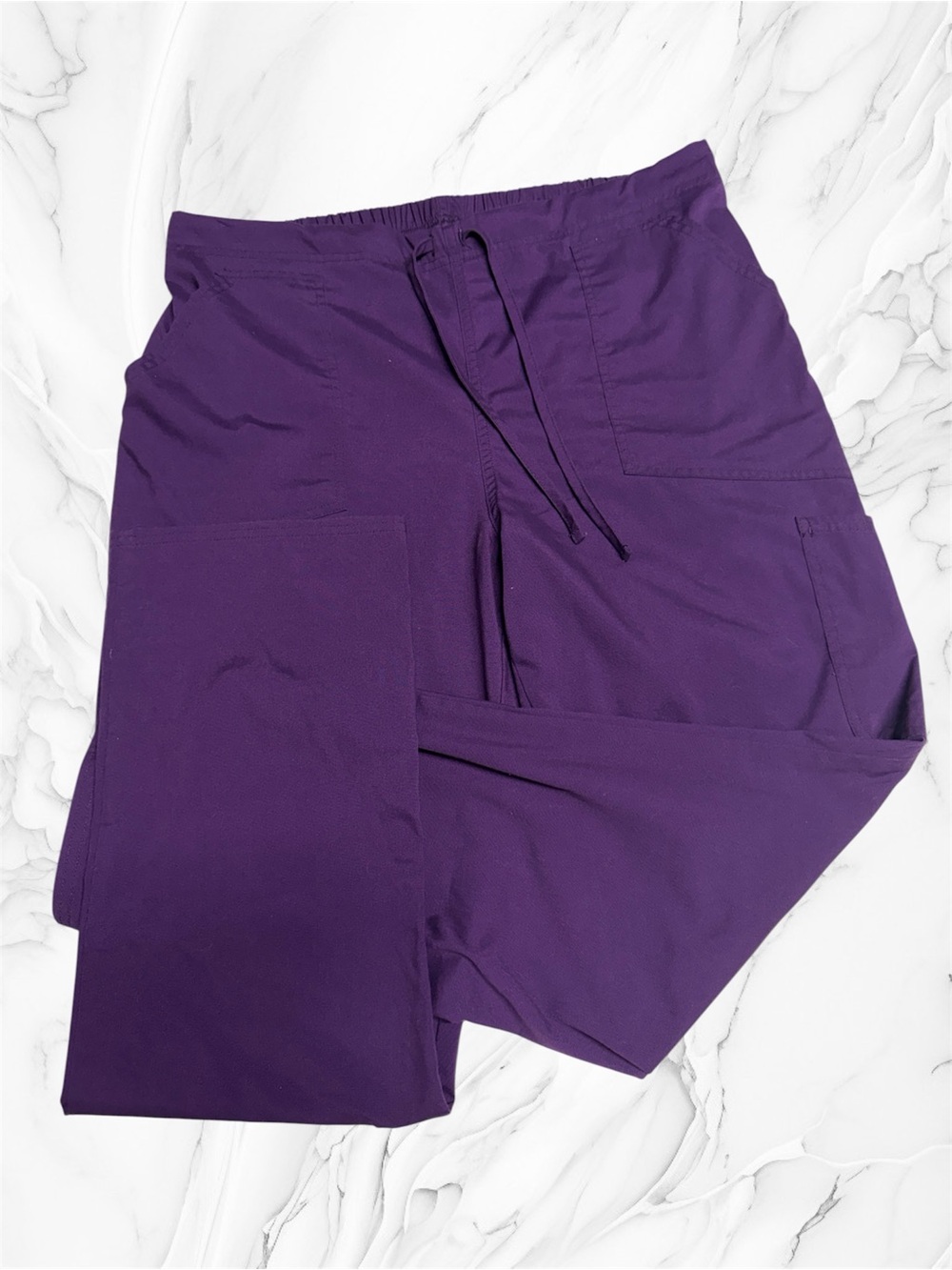 Scrubstar Deep Purple cargo Elastic Waist scrub pants size large